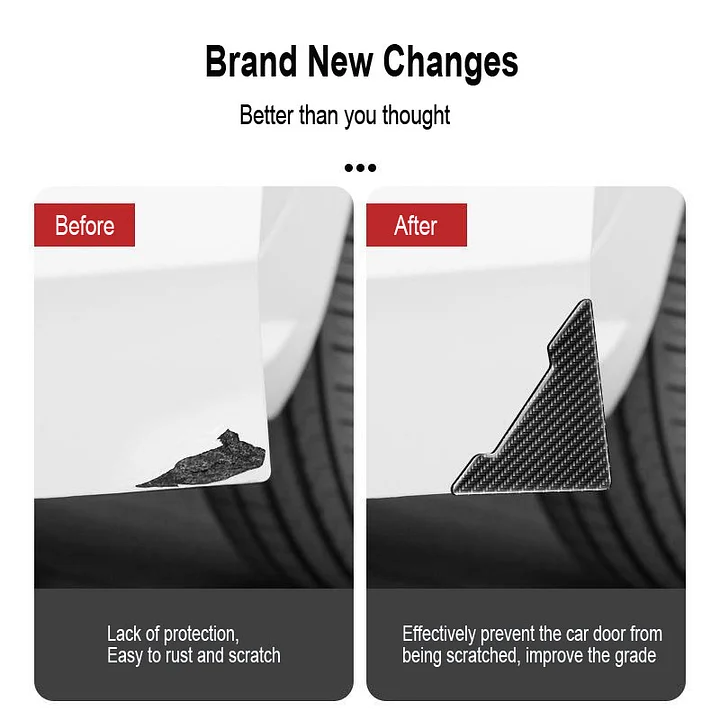 ГОРЕЩА РАЗПРОДАЖБА🎉50% ОТСТЪПКА🎉Капак за протектор на автомобилна врата с шарка от въглеродни влакна 🎉4 бр.🎉