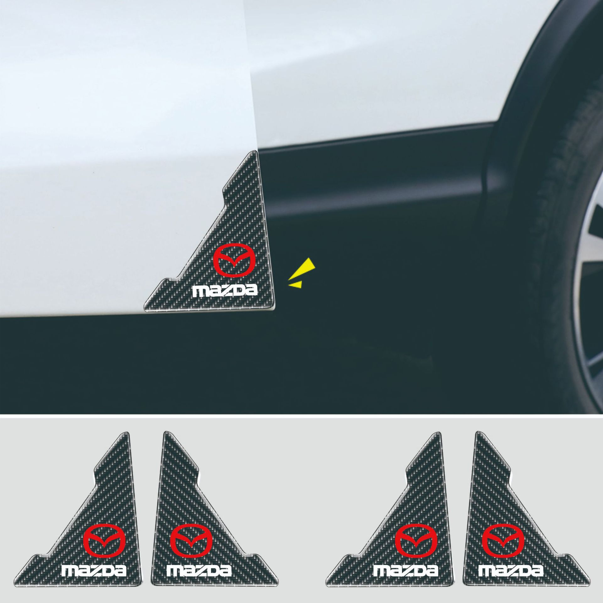 ГОРЕЩА РАЗПРОДАЖБА🎉50% ОТСТЪПКА🎉Капак за протектор на автомобилна врата с шарка от въглеродни влакна 🎉4 бр.🎉