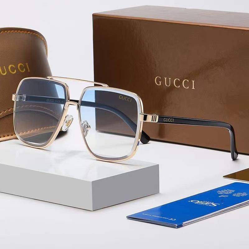 Γνήσια γυαλιά ηλίου GUCCI 2024【Θήκη γυαλιών + ποτήρια】
