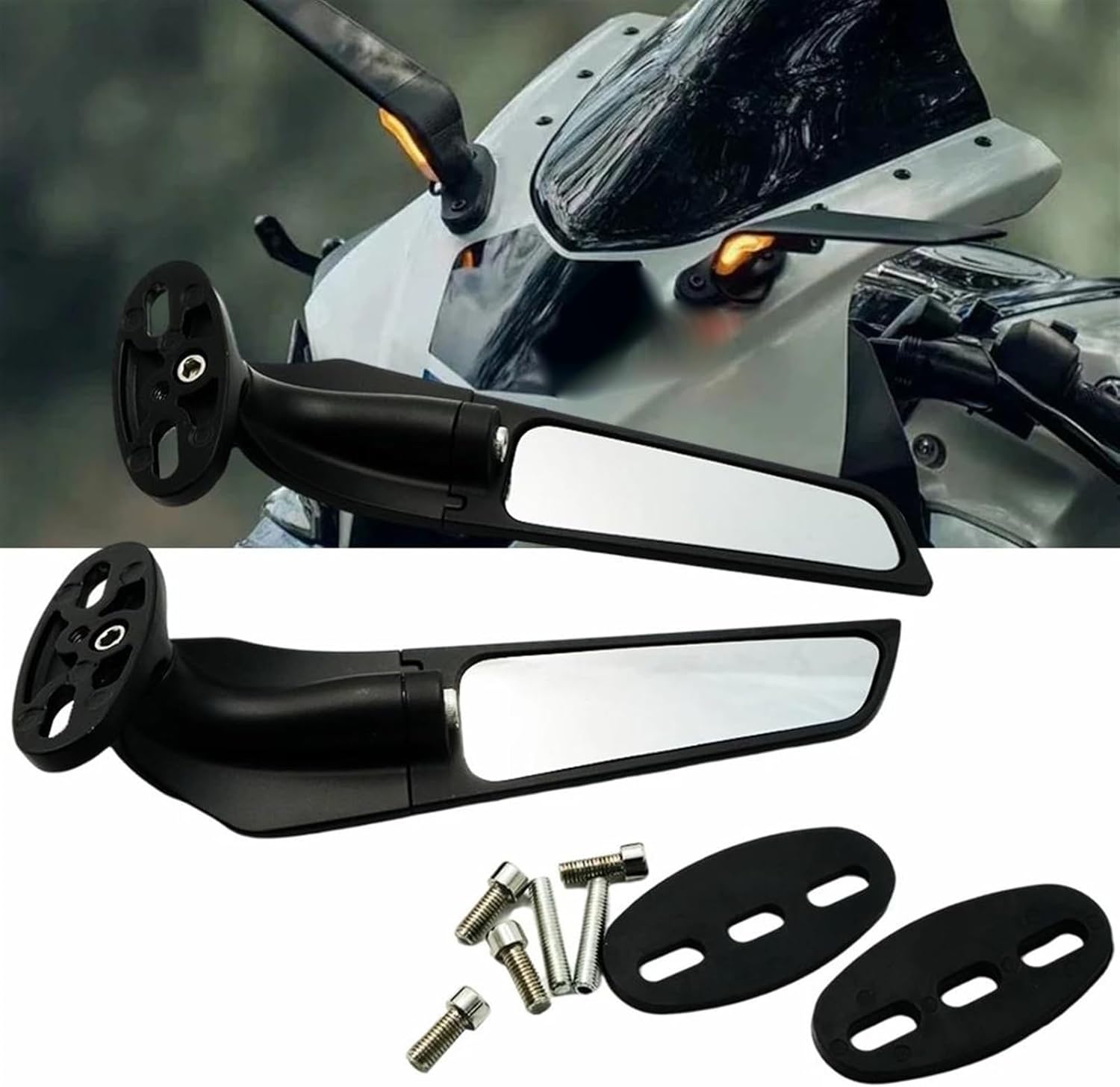 Мотоциклетно въртящо се и регулируемо огледало за обратно виждане