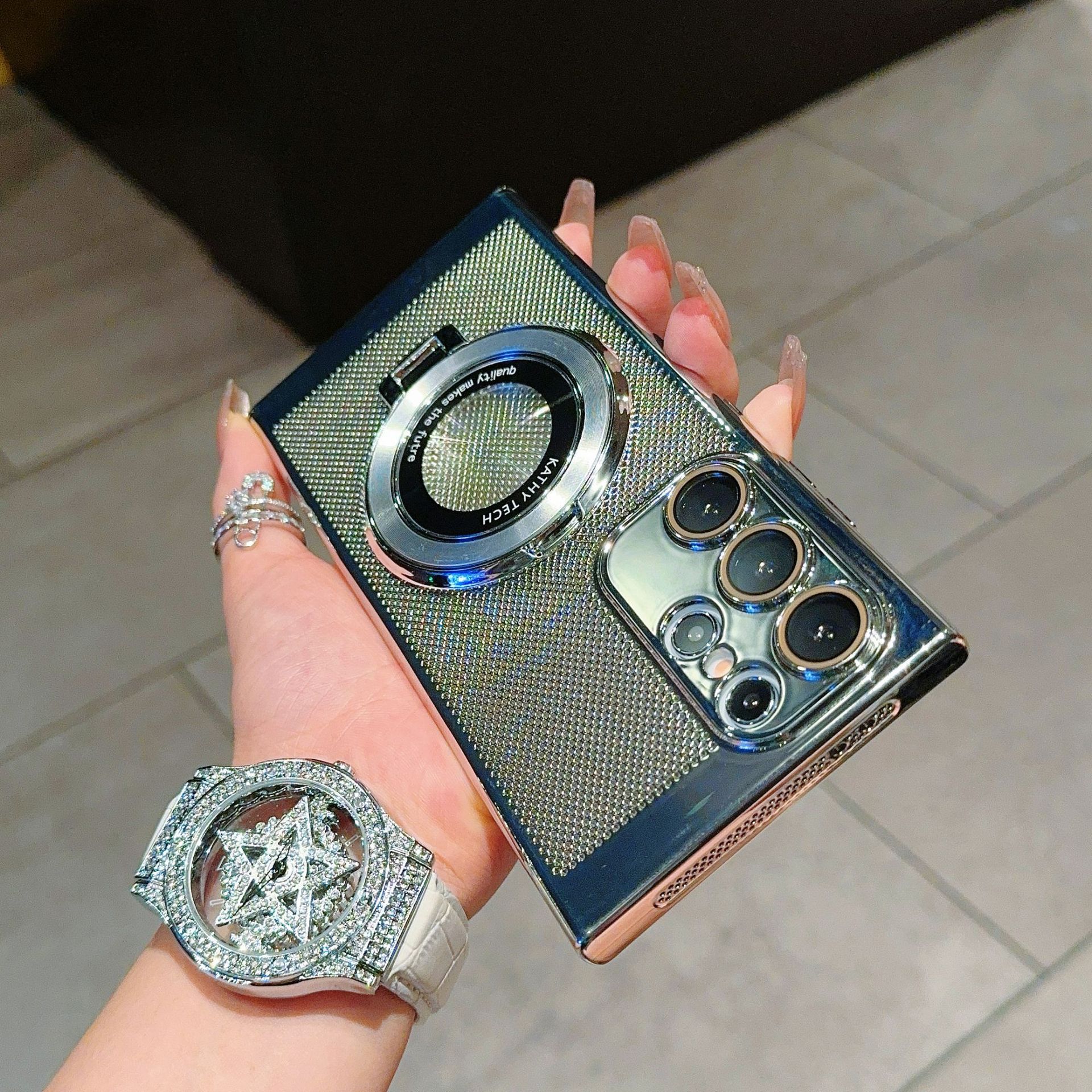 Галванизиран калъф MagSafe Honeycomb - Samsung