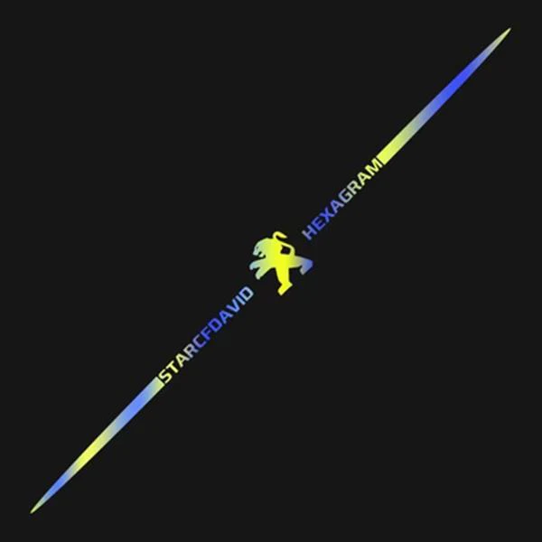 Autocolante auto reflectorizante laser color 3D ✨Set de 6 piese✨