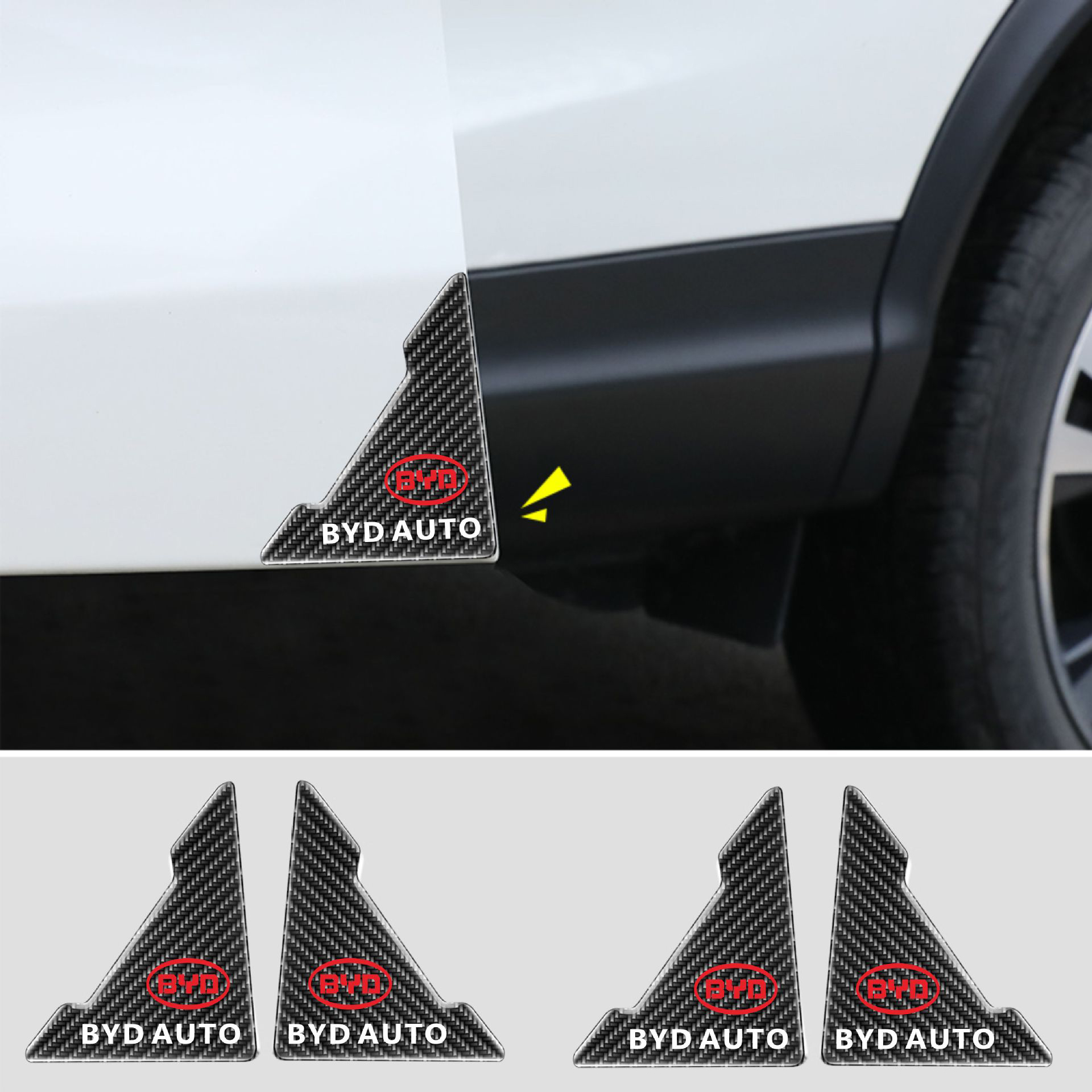 ГОРЕЩА РАЗПРОДАЖБА🎉50% ОТСТЪПКА🎉Капак за протектор на автомобилна врата с шарка от въглеродни влакна 🎉4 бр.🎉