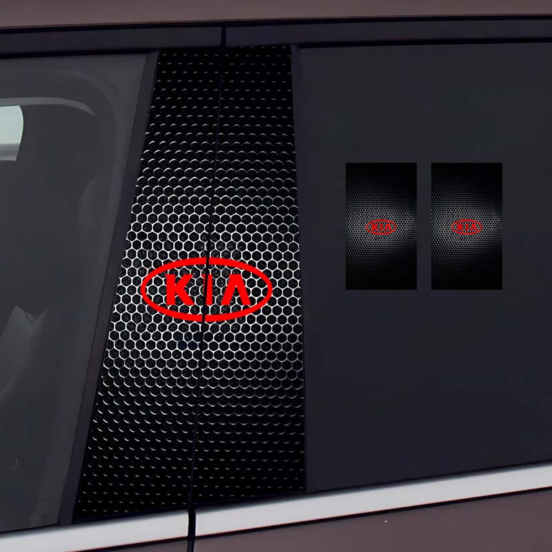 Стикер на централната колона на автомобила Персонализирана творческа декорация Защитно фолио против надраскване и износване, подходящо за модификация на колона BC [чифт]