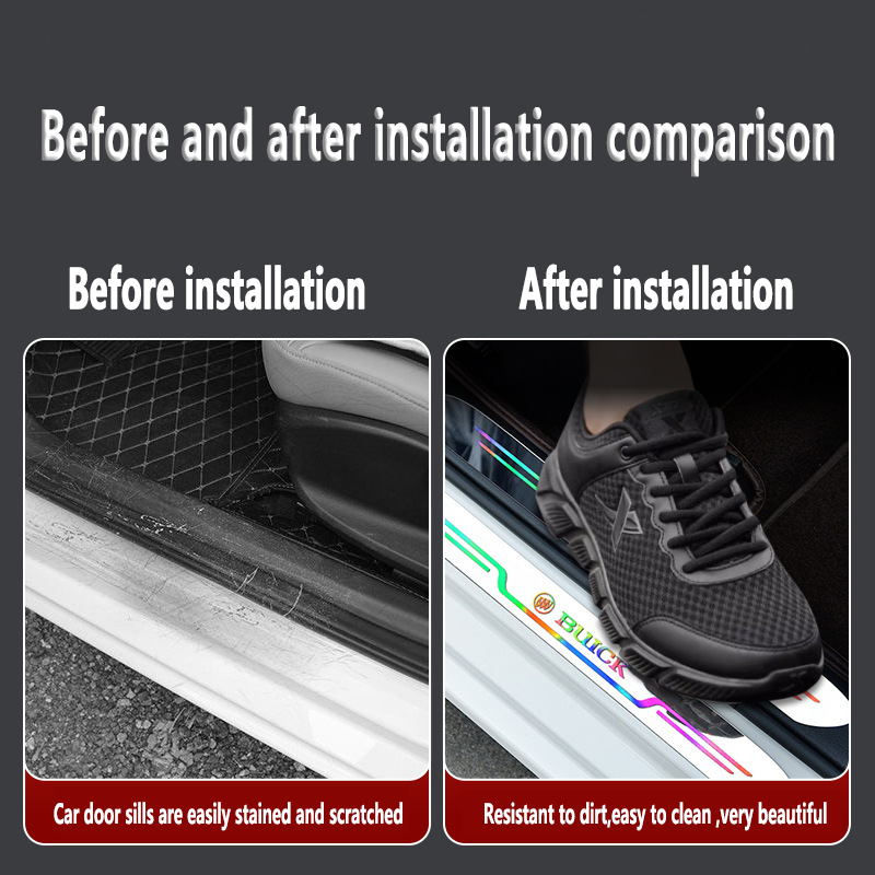 Гореща разпродажба 2025 ✨50% ОТСТЪПКА ✨Акрилни лазерни антифаулинг ленти за прагове на врати 🎉4 бр.🎉