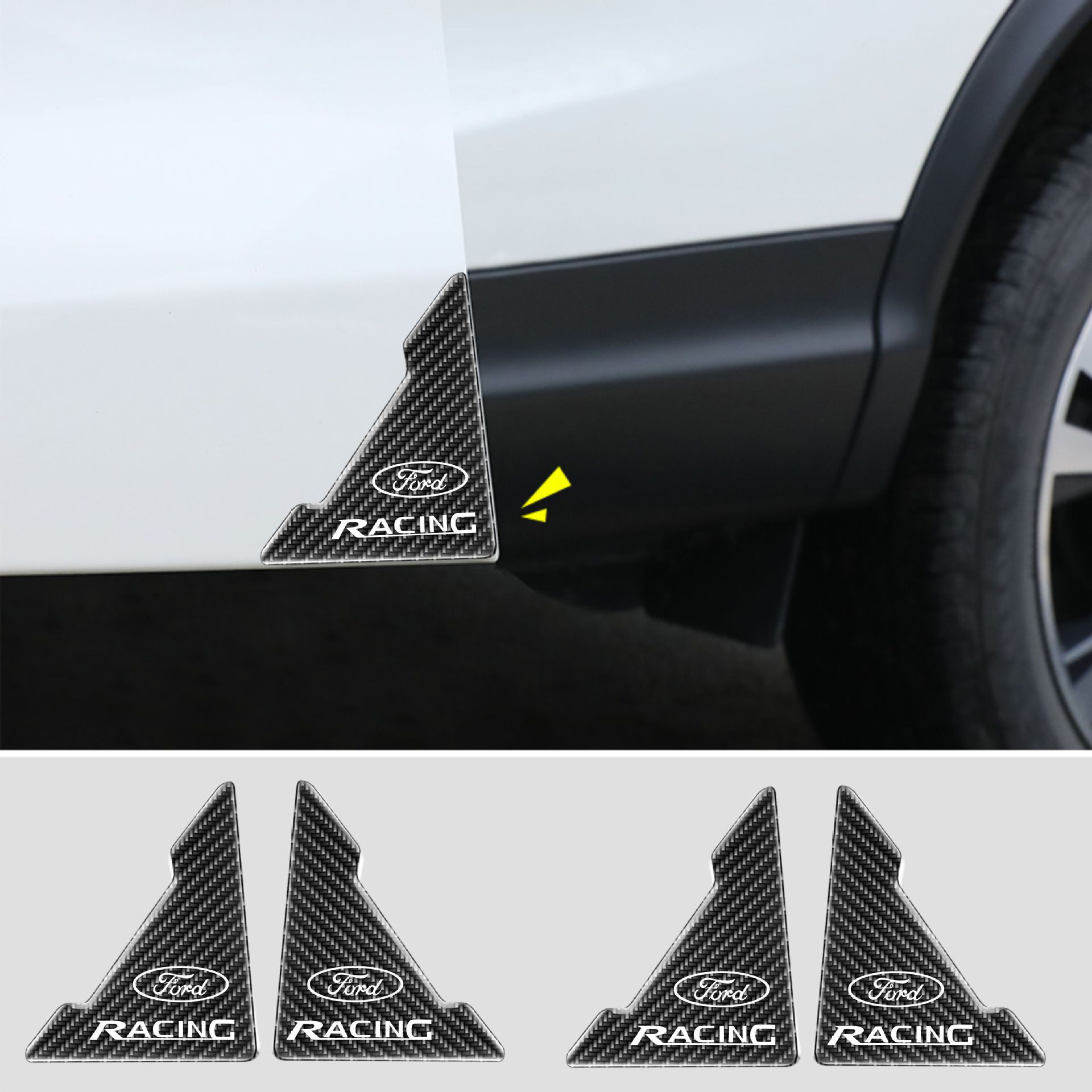 ГОРЕЩА РАЗПРОДАЖБА🎉50% ОТСТЪПКА🎉Капак за протектор на автомобилна врата с шарка от въглеродни влакна 🎉4 бр.🎉