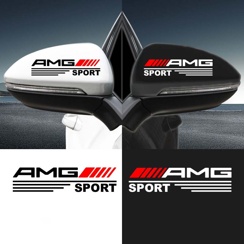 Декоративни стикери за огледало за кола [4 броя] - с наложен платеж