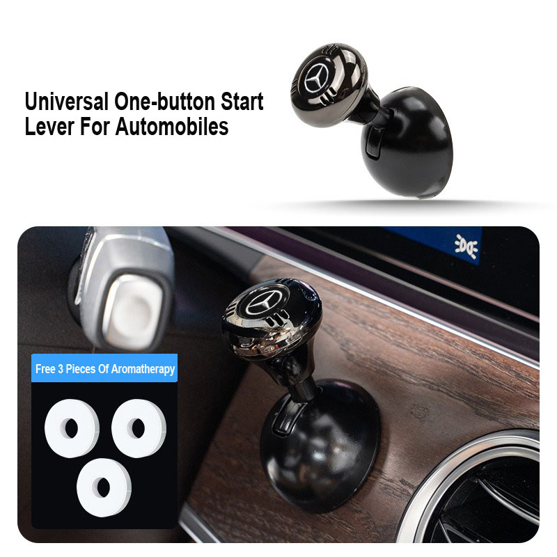 Творческо метално лого на кола, лост за стартиране с един бутон (тип ароматерапия)