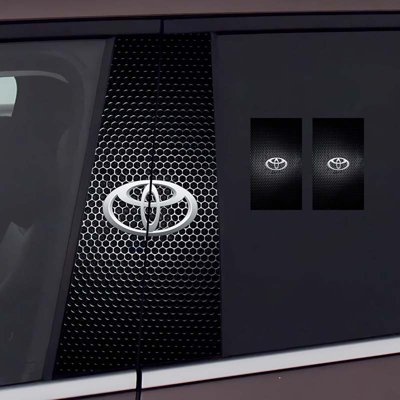 Стикер на централната колона на автомобила Персонализирана творческа декорация Защитно фолио против надраскване и износване, подходящо за модификация на колона BC [чифт]