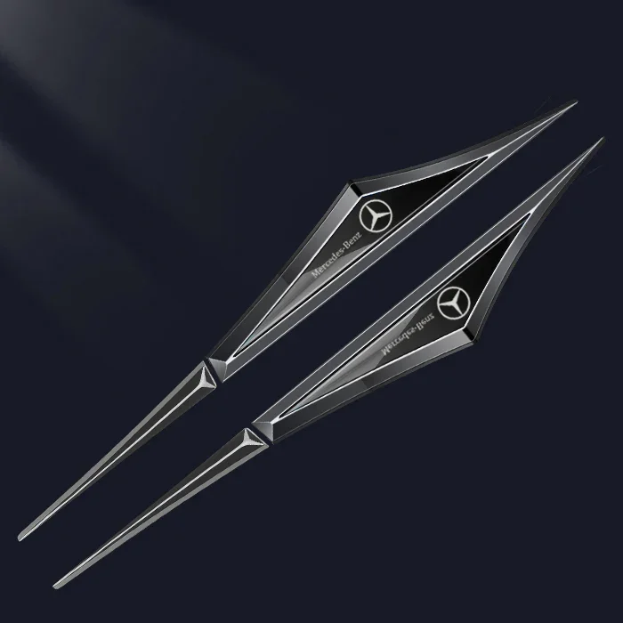 3D декоративен стикер с лого на кола, калник на перката на автомобила