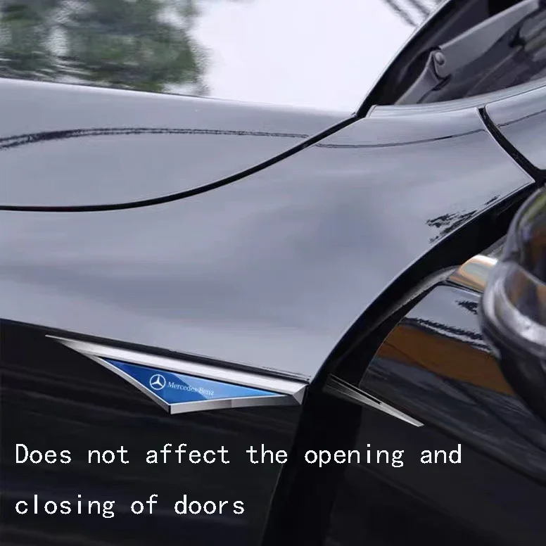 3D декоративен стикер с лого на кола, калник на перката на автомобила