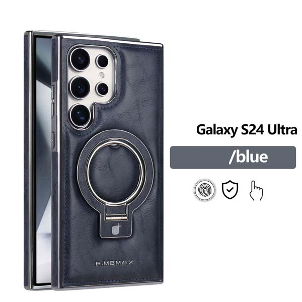 Калъф за телефон от изкуствена кожа с магнитна сгъваема стойка за Samsung