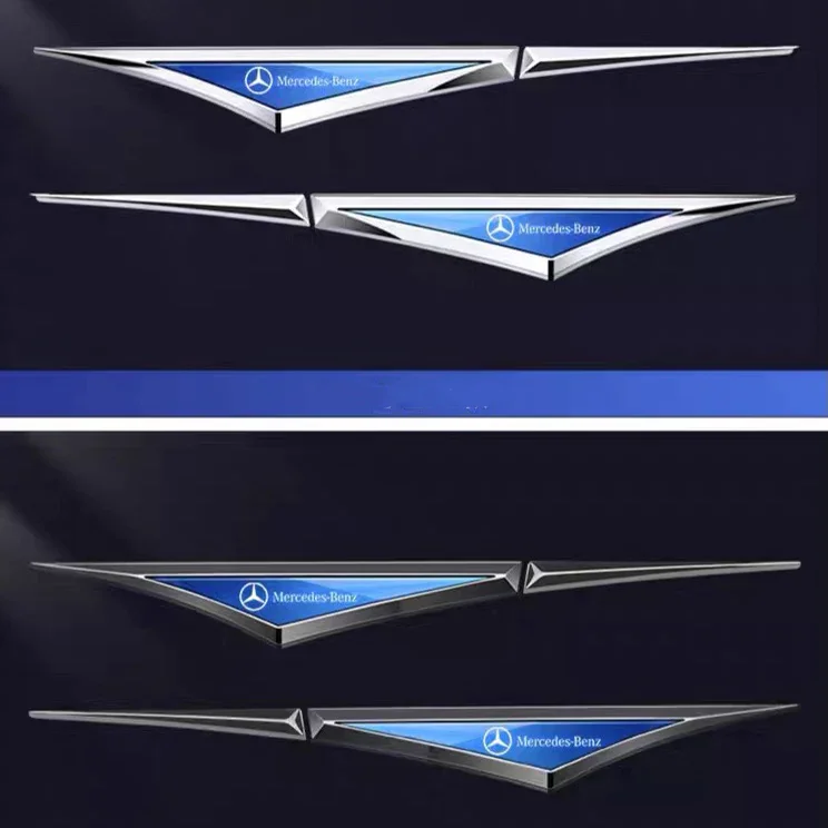 3D декоративен стикер с лого на кола, калник на перката на автомобила