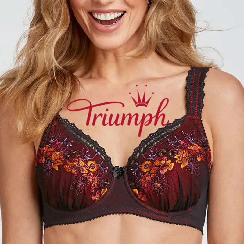 Triumph - Опаковка от 3💝 Памучни комфортни сутиена с лицеви опори✨✨
