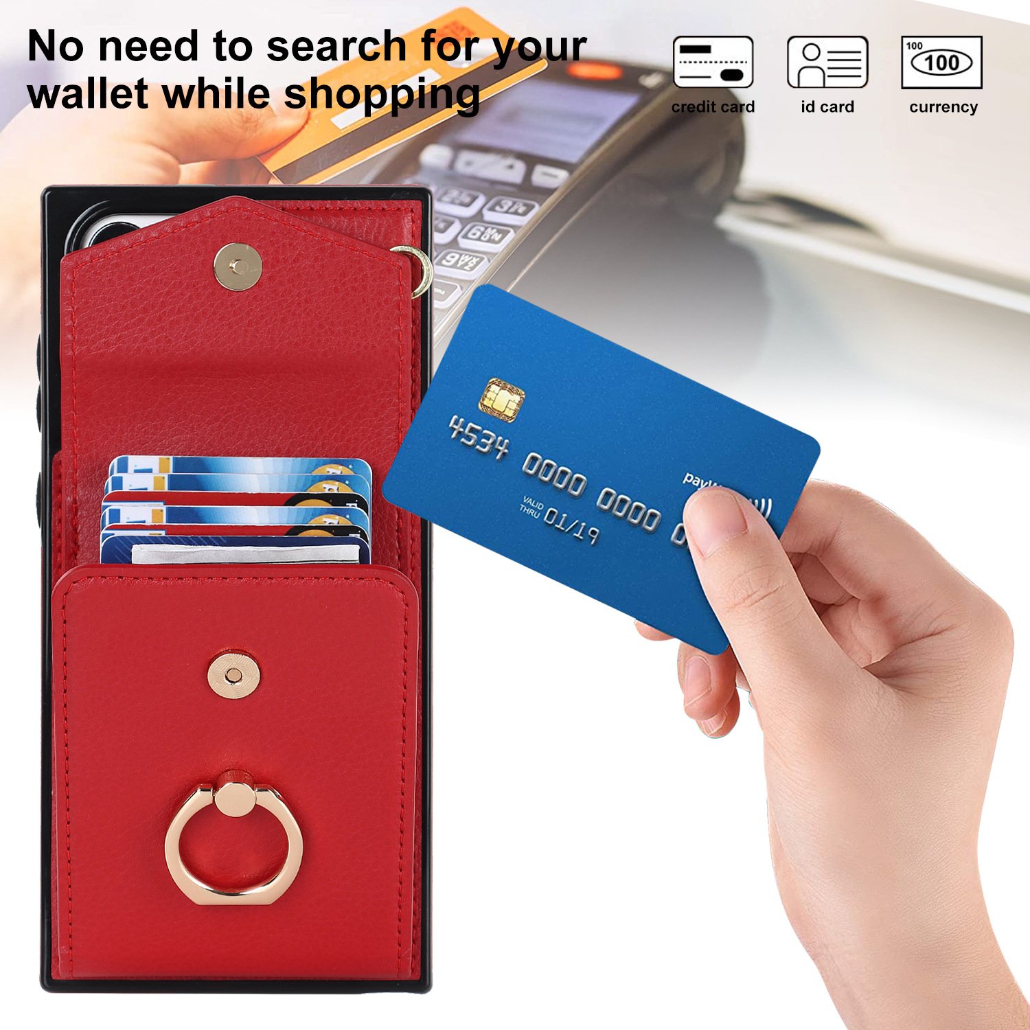 Калъф за телефон Samsung S/Note Series Crossbody Card Holder