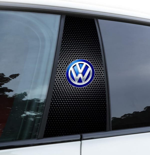 Стикер на централната колона на автомобила Персонализирана творческа декорация Защитно фолио против надраскване и износване, подходящо за модификация на колона BC [чифт]