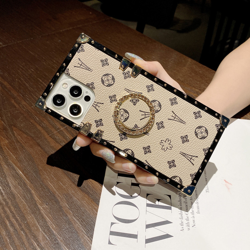 Луксозен кожен калъф за iPhone/Samsung