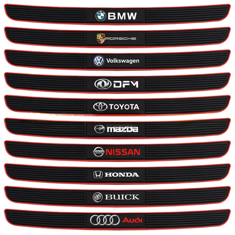 Силиконова предпазна лента за праг на автомобил (със специфично за автомобила лого)