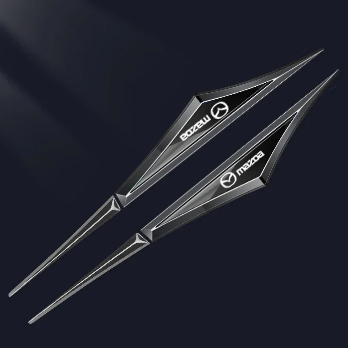 3D декоративен стикер с лого на кола, калник на перката на автомобила