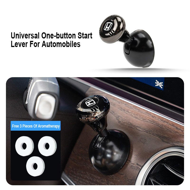 Творческо метално лого на кола, лост за стартиране с един бутон (тип ароматерапия)