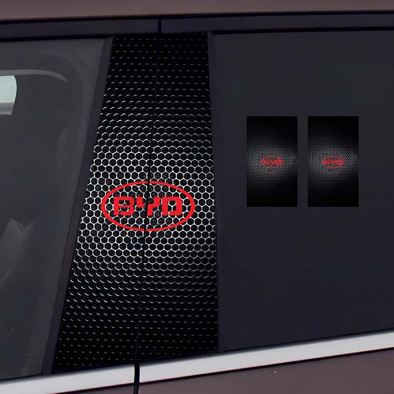 Стикер на централната колона на автомобила Персонализирана творческа декорация Защитно фолио против надраскване и износване, подходящо за модификация на колона BC [чифт]