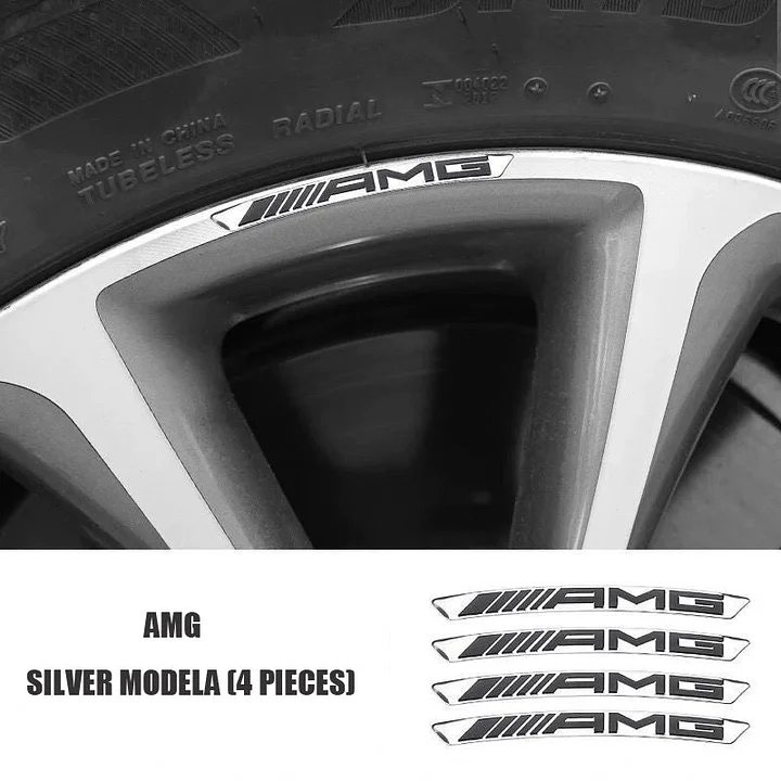 3D метален автомобилен стикер с персонално колело (4 бр.)