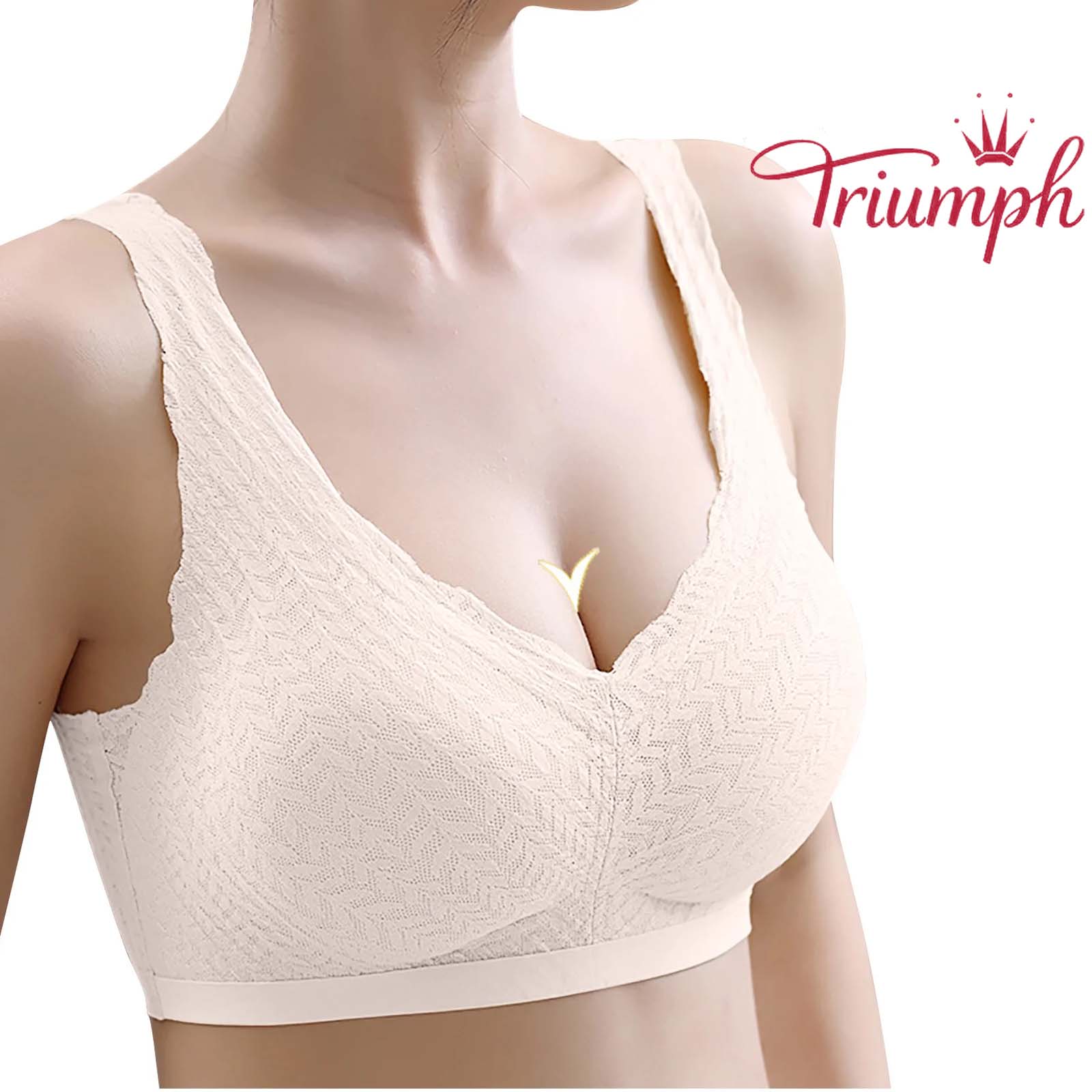 Triumph – Комплект от 3 части 💥 Тънък безшевен латексов сутиен [75A-110E]