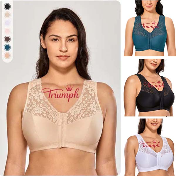 Triumph - (3 броя) Секси прозрачен дантелен сутиен [75A-110E]