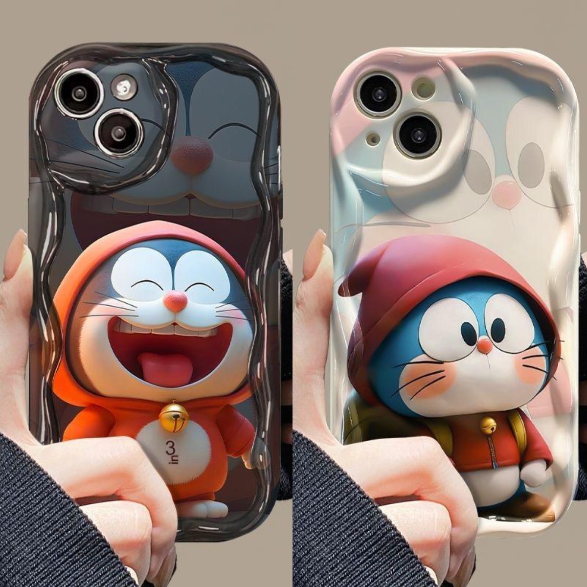 🌈Doraemon [Αγοράστε 1, λάβετε 1 δωρεάν] 2 τεμ. 📱Προστατευτικούς φακούς πλήρους κάλυψης 🥰Μαλακό κέλυφος με κρεμ άκρο, μονόχρωμο και υψηλής ποιότητας μαύρο + κρεμαστό κλειδί jingle 💍Οι πλήρως τυλιγμένες άκρες είναι πιο ανθεκτικές στην πτώση 👉