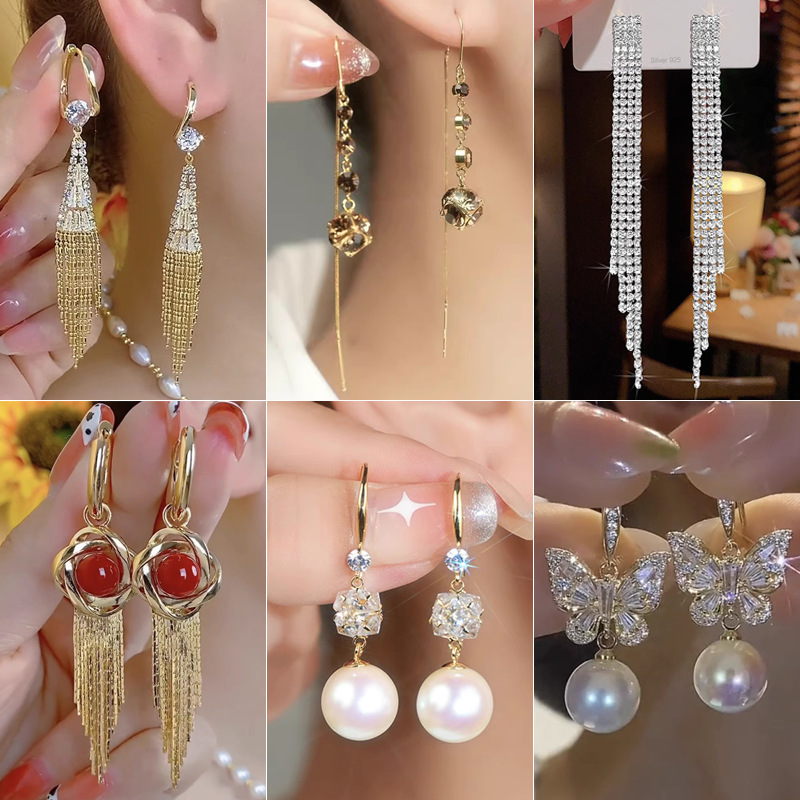 🌟Πέτρινα Σκουλαρίκια Φούντα🌟Προσφορά περιορισμένου χρόνου