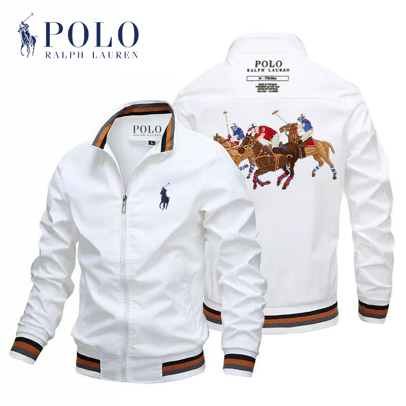 ?��Ralph Lauren��Jaqueta casual masculina imperme��vel e �� prova de vento