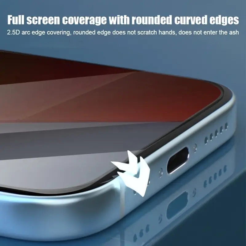 适用于 iphone 16/15/14/13/12/11/16 pro max/15 pro max/plus/mini/x/xs/xr/xs max 的 5 件全覆盖隐私屏保护膜，9h tempered glass film，动态岛兼容，防刮，防指纹，适用于手机壳，光泽屏表面，防尘扬声器，隐私防窥，玻璃保护膜，安装工具，达洛头品牌 详情 3