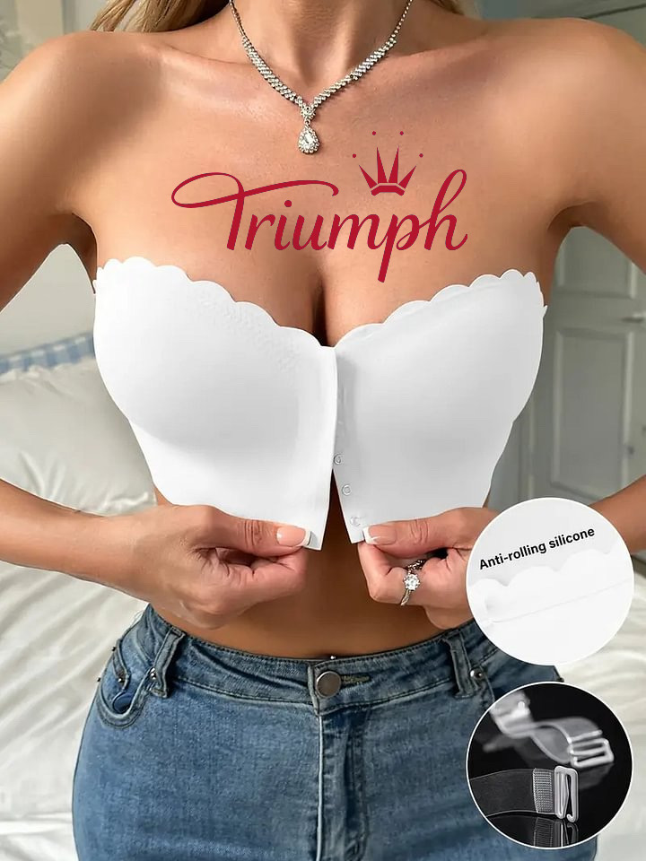 🔥Σουτιέν χωρίς ραφές Triumph - μετάξι από πάγο χωρίς ατσάλινα δαχτυλίδια 3 σετ (3 εσώρουχα)