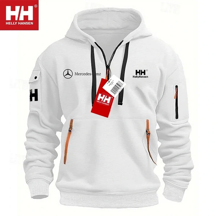 💕Helly Hansen® | Νέο φαρδύ πουλόβερ με φερμουάρ Mercedes-Benz, ειδική προσφορά φθινοπώρου και χειμώνα, περιορισμένες ποσότητες