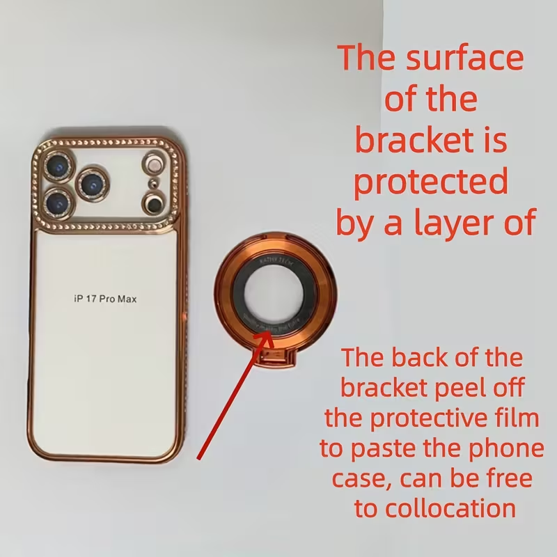 Κατάλληλο για θήκη κινητού τηλεφώνου Apple με στρας, μαγνητική βάση iPhone, πορτοκαλί, υψηλής ποιότητας αντιολισθητική θήκη