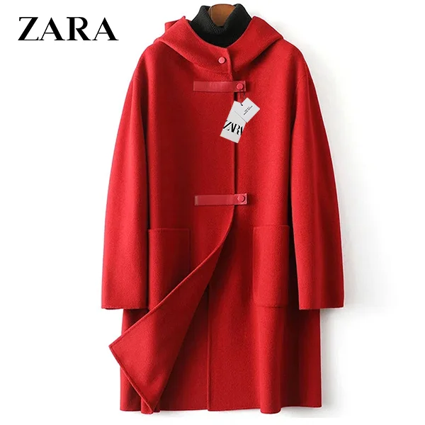💥 ZARA®🐑Γυναικείο μάλλινο παλτό