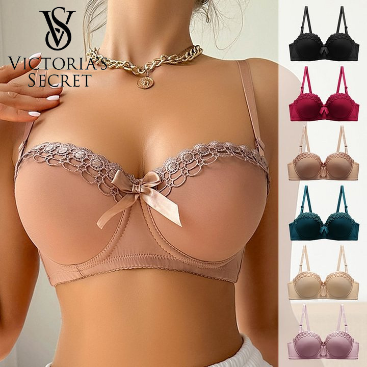 ✨【Victoria's Secret】✨Σουτιέν μεγάλου μεγέθους σέξι strappy push-up full cup κατά της χαλάρωσης