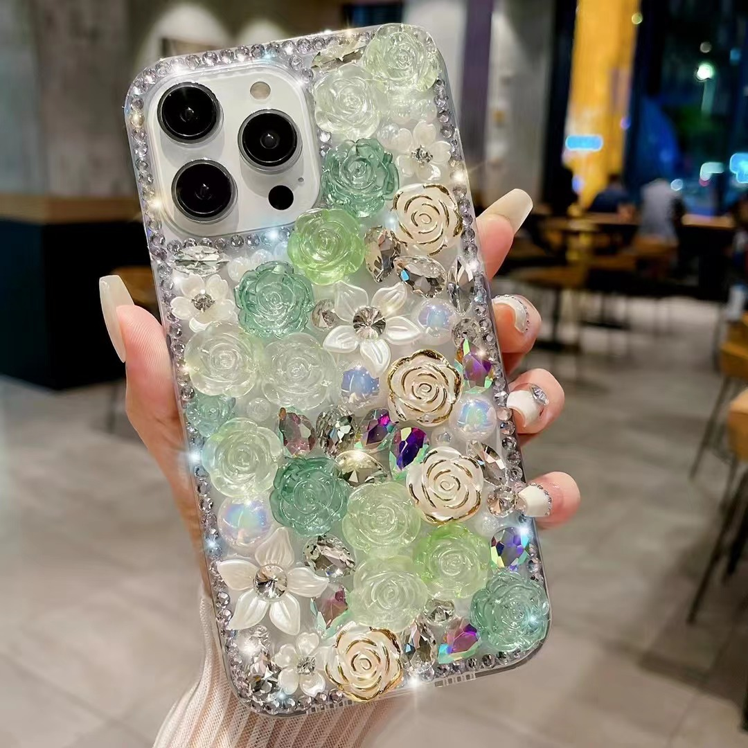 ✨Κατάλληλο για iPhone Luxury Crystal Rose Protective Case📱Δωρεάν αποστολή σήμερα για την απόλυτη αθλητική θήκη. Αποκτήστε το δικό σας τώρα!💍👉