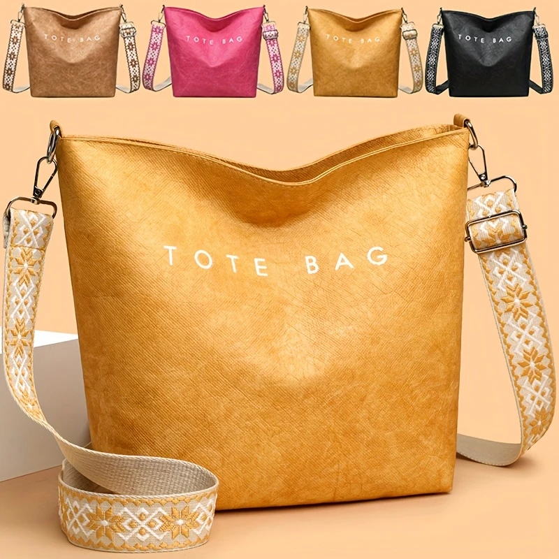 Gucci™2025 καθημερινή γυναικεία τσάντα ώμου ✨ Μποέμικη φαρδιά υφασμένη τσάντα ώμου με μονόχρωμη τσάντα tote, μεγάλης χωρητικότητας, τσάντα για ψώνια