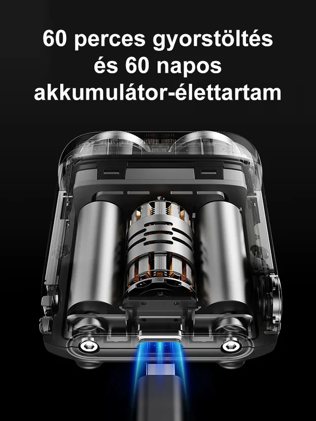 Περιστρεφόμενη ηλεκτρική ξυριστική μηχανή δύο δακτυλίων