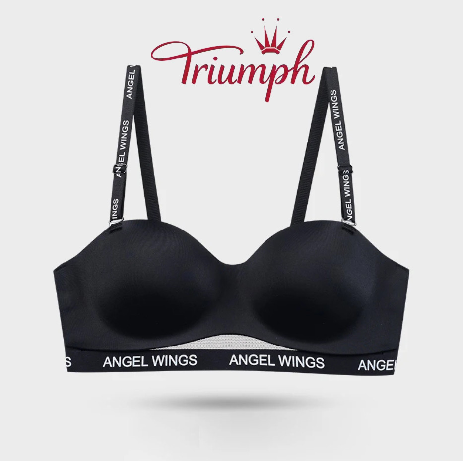 ✨ Υποστήριξη Triumph® Moda -50% - Σουτιέν Bandeau, χωρίς σύρμα, μπεζ, με αφαιρούμενα λουράκια.