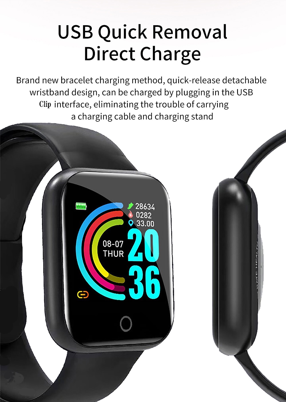 Ceas inteligent iMosi I5 Pro Ceas inteligent de 1,3 inchi Ceas de alergare fitness Pedometru Bluetooth Tracker de somn Memento sedentar Compatibil cu Android iOS Femei Bărbați Standby lung IP 67 Carcasă ceas de 34 mm 2023 - 18,89 USD &ndash;P6