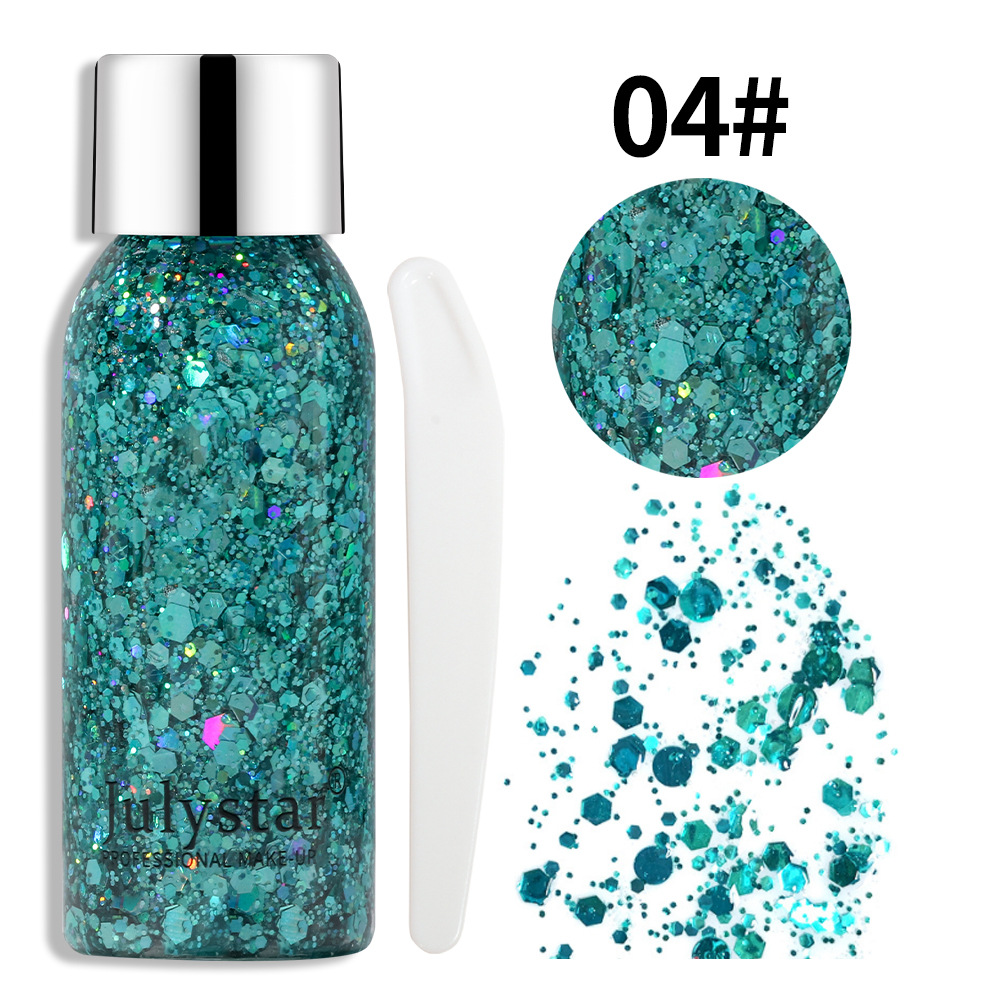 Julystar®Colorful Stage ✨ Υγρό μακιγιάζ Glitter ✅ Για Πρόσωπο και Σώμα ✅ Glitter Gel Liquid ✅ Μακιγιάζ για σκιές ματιών