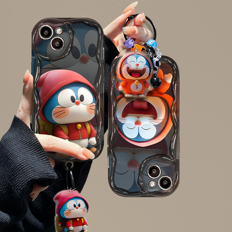 🌈Doraemon [Αγοράστε 1, λάβετε 1 δωρεάν] 2 τεμ. 📱Προστατευτικούς φακούς πλήρους κάλυψης 🥰Μαλακό κέλυφος με κρεμ άκρο, μονόχρωμο και υψηλής ποιότητας μαύρο + κρεμαστό κλειδί jingle 💍Οι πλήρως τυλιγμένες άκρες είναι πιο ανθεκτικές στην πτώση 👉