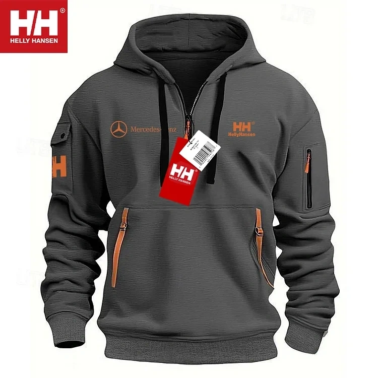 💕Helly Hansen® | Νέο φαρδύ πουλόβερ με φερμουάρ Mercedes-Benz, ειδική προσφορά φθινοπώρου και χειμώνα, περιορισμένες ποσότητες