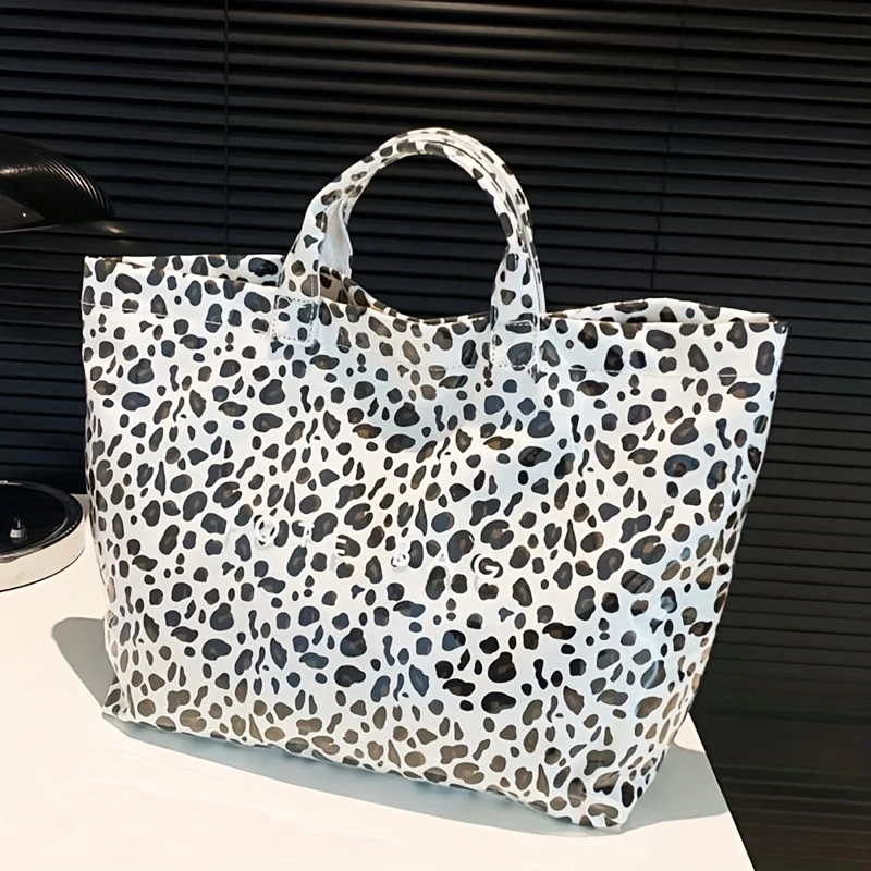 2025✨ Τσάντα ώμου με λεοπάρ μοτίβο - κατασκευασμένη από ανθεκτικό συνθετικό υλικό, με ρυθμιζόμενα λουράκια και κούμπωμα, ευρύχωρη καθημερινή τσάντα ώμου για καθημερινή χρήση, για την παραλία, για ψώνια (πολλαπλά χρώματα), απαραίτητη τσάντα θαλάσσης | τσάν