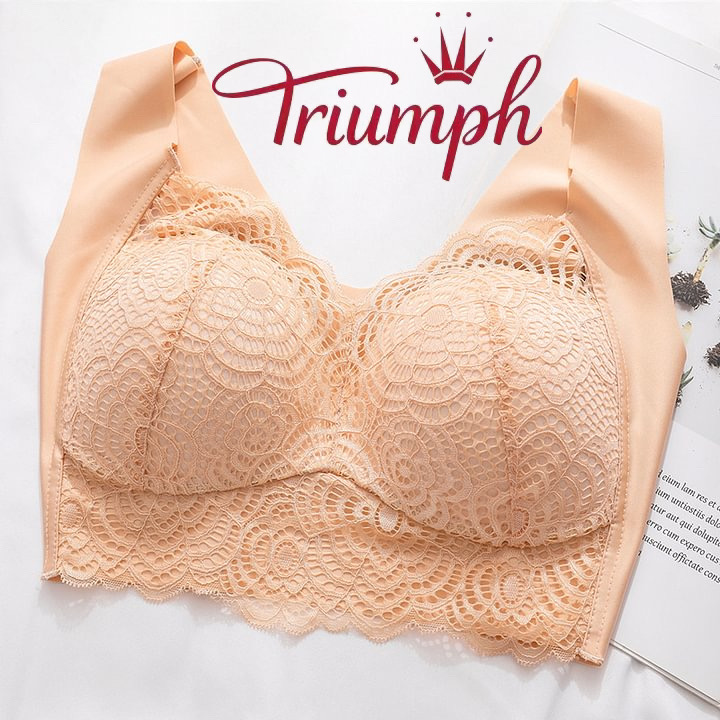 Περιορισμένη προσφορά 50% έκπτωση - Triumph -Δαντελωτό σουτιέν χωρίς σύρμα, κεντημένο