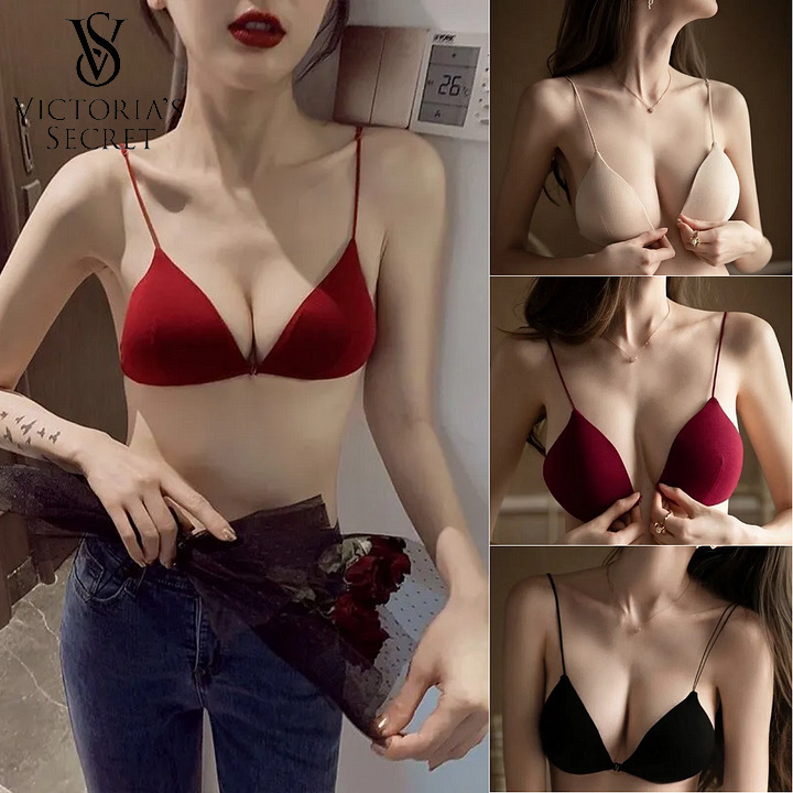 [Best Value Three Pack]💗💃Σέξι λεπτή γωνία μπροστά σουτιέν, ελαφρύ, αναπνεύσιμο, αποσπώμενο στο πλάι, άνετο, όμορφη πλάτη😍