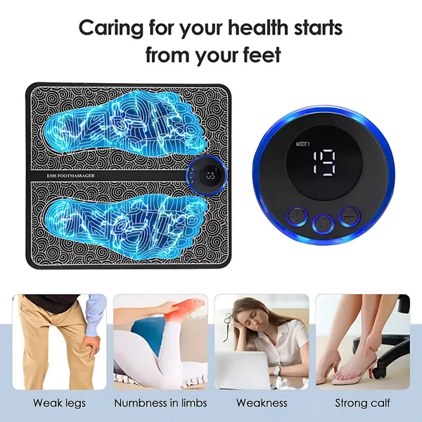 Must have για υγεία 🦶 Χαλάκι μασάζ ποδιών EMS με διεγερτικό Acupoints