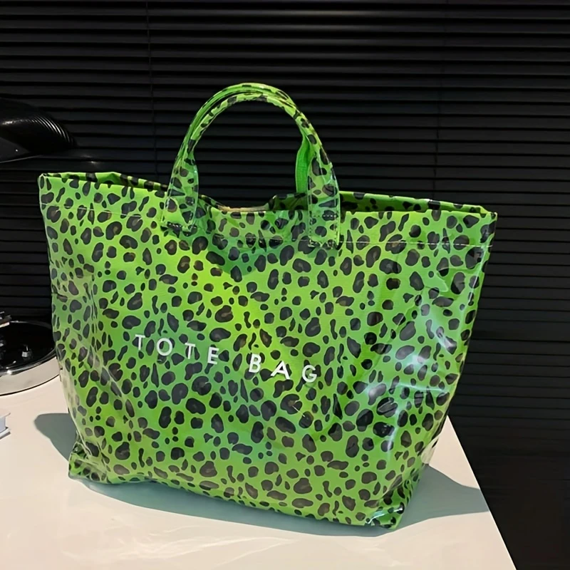 2025✨ Τσάντα ώμου με λεοπάρ μοτίβο - κατασκευασμένη από ανθεκτικό συνθετικό υλικό, με ρυθμιζόμενα λουράκια και κούμπωμα, ευρύχωρη καθημερινή τσάντα ώμου για καθημερινή χρήση, για την παραλία, για ψώνια (πολλαπλά χρώματα), απαραίτητη τσάντα θαλάσσης | τσάν